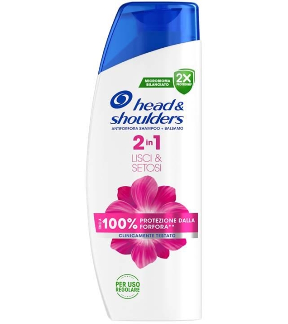 Head&Shoulders Antiforfora Shampoo+Balsamo Lisci & Setosi 250 ML