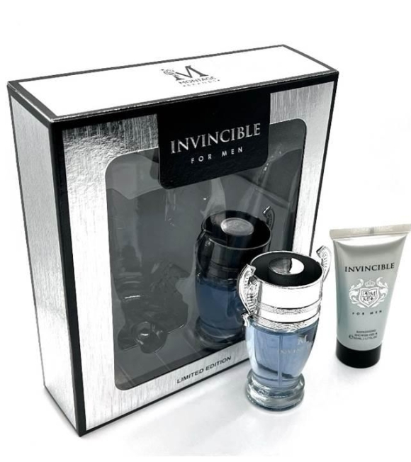 Invincible Confezione Maschile EDT 50ML+Shower Gel 50ML Equivalente Paco Rabanne Invictus