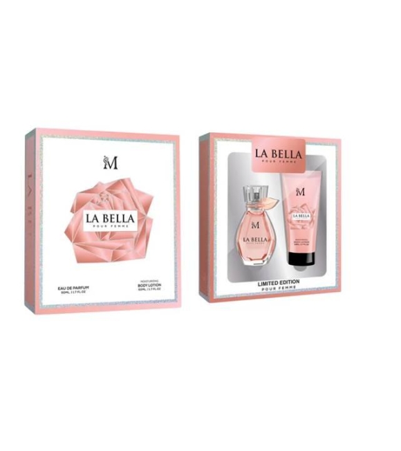 La Bella Confezione Femminile EDP 50ML+Body Lotion 50ML Equivalente La Via Est Belle