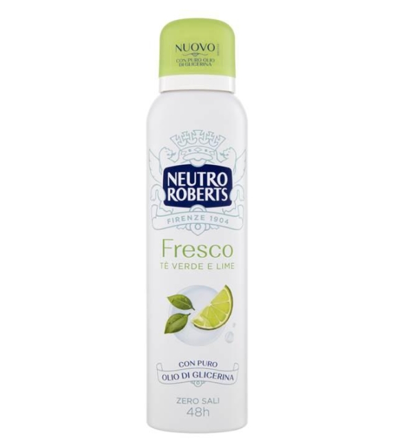 Neutro Roberts Deodorante Spray Fresco Tè Verde e Lime 150 ML