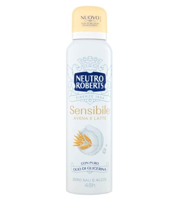 Neutro Roberts Deodorante Spray Sensibile Avena e Latte 150 ML
