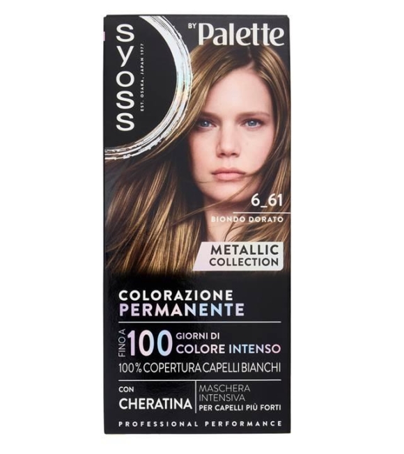 Palette Colorazione Permanente Con Cheratina 6_61 Biondo Dorato
