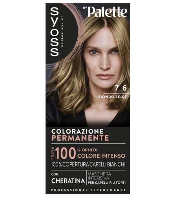 Palette Colorazione Permanente Con Cheratina 7.6 Biondo Beige