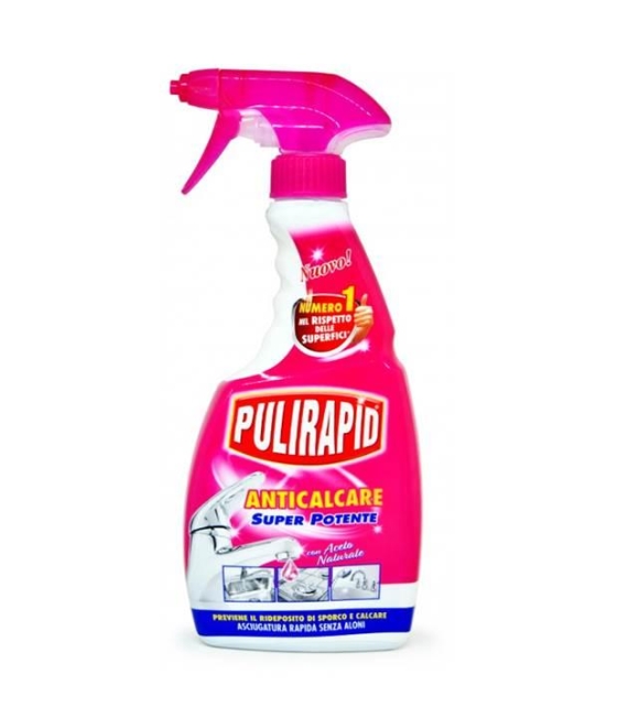 Pulirapid Anticalcare Igienizzante Aceto Naturale Spray 500 ML