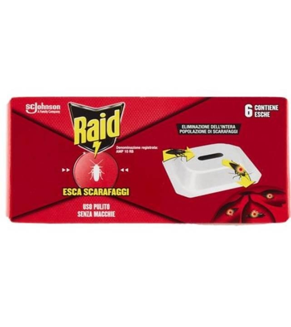 Raid Esca per Scarafaggi 6 Pezzi