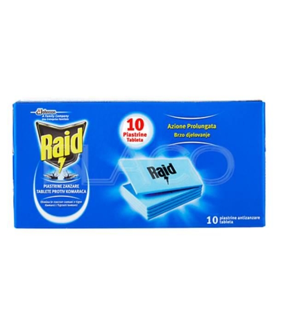 Raid Piastrine Zanzare 10 Pezzi