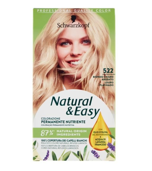 Schwarzkopf Natural & Easy Colore Capelli 522 Biondo Chiaro Argento