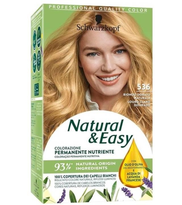 Schwarzkopf Natural & Easy Colore Capelli 536 Biondo Dorato Naturale
