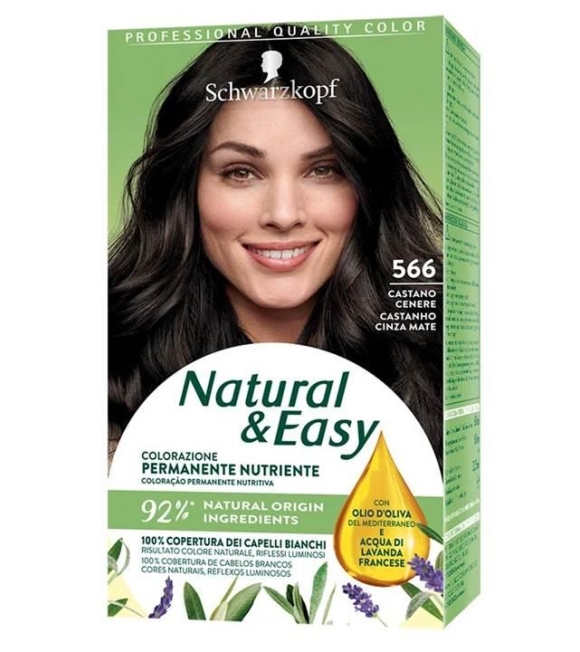 Schwarzkopf Natural & Easy Colore Capelli 566 Castano Cenere