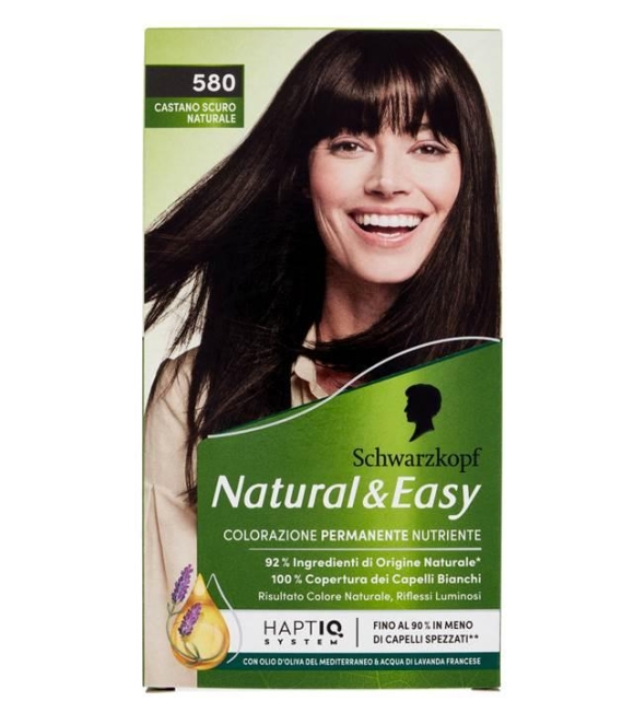 Schwarzkopf Natural & Easy Colore Capelli 580 Castano Scuro Naturale