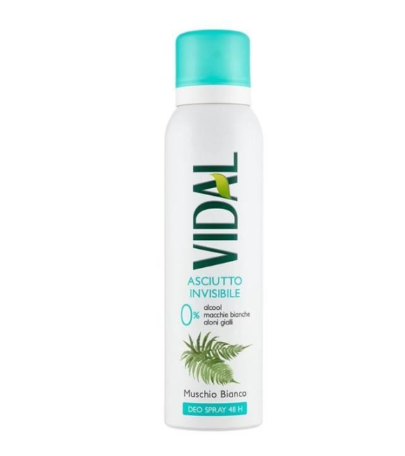 Vidal Deodorante Spray Muschio Bianco 150 ML