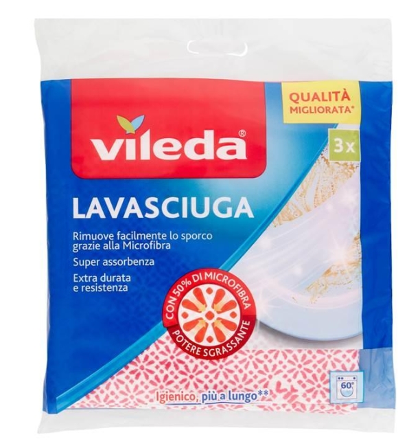 Vileda Panni in Microfibra Lavasciuga 3 Pezzi