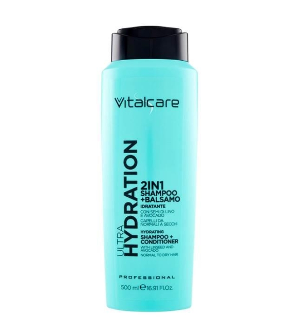 Vitalcare Ultra Hydration 2in1 Shampoo e Balsamo Idratante 500 ML