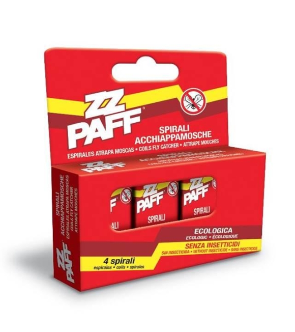 Zz Paff Spirali Acchiappamosche Rotolini 4 Pezzi
