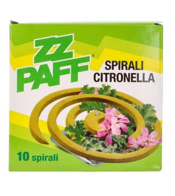 Zz Paff Spirali Profumate alla Citronella 10 Pezzi