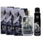 Set Unisson 3 x Profumo Uomo e Donna 100 ml equivale + 1 Deodorante